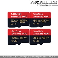 Propeller SanDisk Extreme Pro MicroSD UHS-I Card 100MB/s QXAF 32GB 170MB/s QXAH 64GB QXAA 128GB 190MB/s QXAV 256GB