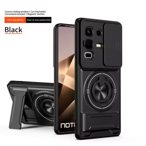Slide Lens Cover Kickstand Case for Infinix Note 50s Note50s 50 Pro Plus 4G Note50 Note 50x Note50x 