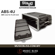 Stagg ABS-4U Flight Case Equipment Case for Wireless Mic and Accessories & Rack Effects