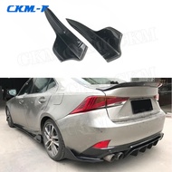 Carbon Fiber Rear Bumper Splitters Trims Fit for LEXUS IS300 IS350 IS F Sport Sedan 4 Door 2017 2018