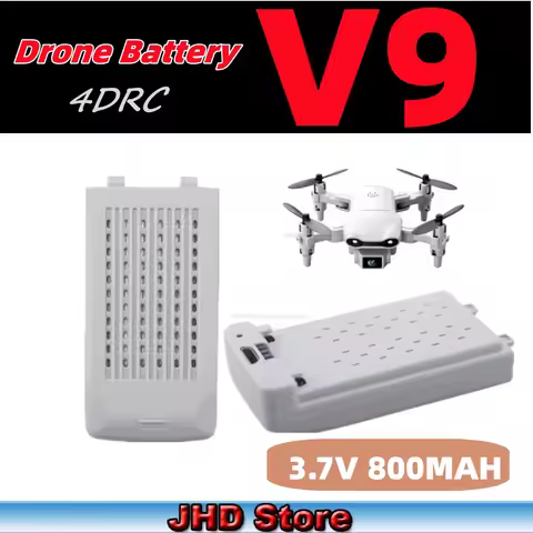 JHD Bateria Drone 4DRC V9 RC Mini Drone Original Battery 3.7V 800Mah RC Drone Battery 4D-V9 Accessor