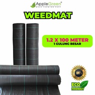 1.2 X 100 Meter AppleGreen Garden Weedmat Weed Control Mat / Weed Barrier Garden Lanscape