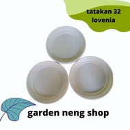 LOVENIA 32 WHITE PLATE - FLOWER POT BASE 27 CM 30 CM