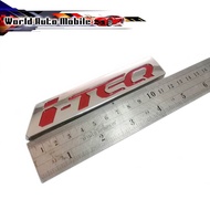 Logo i-TEQ i-Tech Chrome Plated + Red Letters 1 Piece General