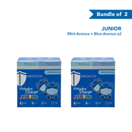 MEDICOS HydroCharge™ Junior 4ply Surgical Face Mask (Assorted Color)- bundle of 2 boxes