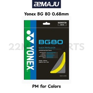 Yonex BG80 / BG80 Power 0.68mm Badminton String - 100% Original - PM for Colors
