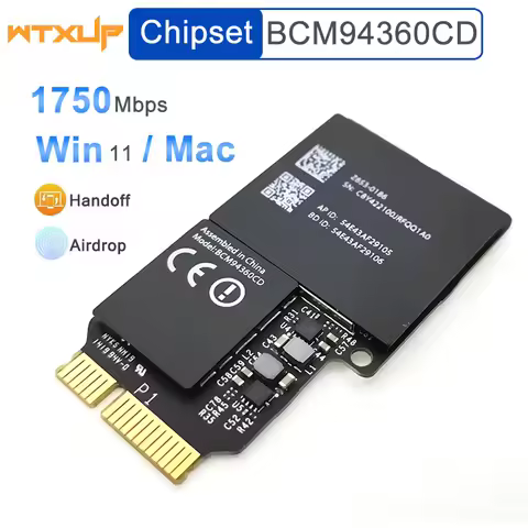 1750Mbps WLAN BCM94360CD Dual Band WiFi Bluetooth 4.0 Card 2.4GHz/5GHz BT 4.0 Wireless Module For Ap