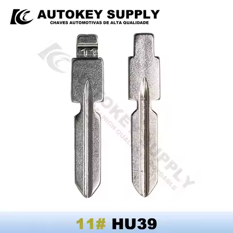 5PCS/10PCS KD VVDI 11# HU39 Key Blade Replacement Uncut Blank For Mercedes Benz W168 W124 W202 W210 