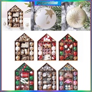 POP Christmas Baubles House Baubles Box 1Set Package Christmas Tree Decotration Christmas Hang Balls