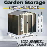Garden Shed Outdoor garden Storage Outdoor Cabinet Storage metal shed large backyard storage setor l