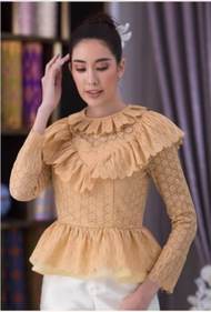 Carisa เสื้อลูกไม้ ชุดไทย เนื้อผ้าเกรดพรีเมี่ยม ทรงสวย แพทเทิร์นคัตติ้งเป๊ะ ซิปหลัง ดูดี ดูแพง [3999