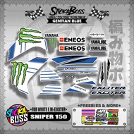 SNIPER 150 DECALS ( FOR WHITE MONSTER EXCITER )【WITH FREEBIES】