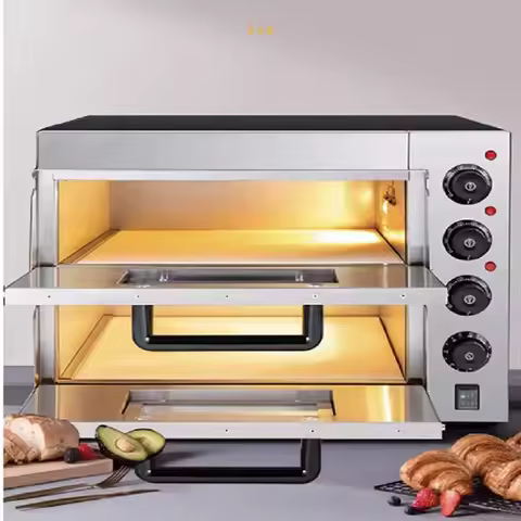 Double Layered Professional Baking Oven Machine With Timed Toaster Household Pancake Dryer