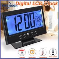 Electronic LCD Temperature Humidity Clock Digital Thermometer Hygrometer