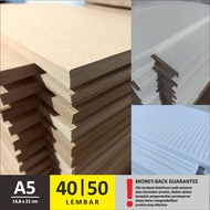 Paper A5 Bookpaper 90gsm Book Paper 72gsm HVS 100gsm Samson 80gsm Vintage Photocopy Paper 50 Sheets 
