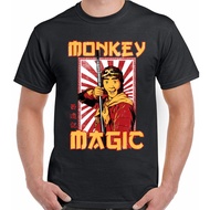Monkey Magic T-Shirt Mens Retro Chinese Fantasy Tv Show 70'S 80'S Martial Arts