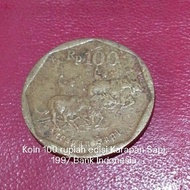 Uang koin  100 Rupiah Karapan Sapi, 1997.