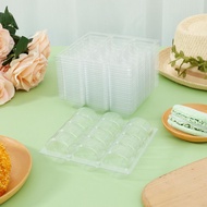 2Pcs Macaron Box Transparent Macaron Storage Container Plastic Macaron Packaging Box SHOPCYC9079