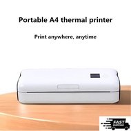 Long battery life【Genuine sale】NEW Portable A4 Printer Wireless Direct Thermal Printer Mobile Printe