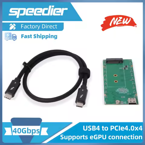 USB4/thunderbolt To M.2 PCIe/NVMe 40Gbps Adapter Board for EGPU Sound Card DMA Capture Card Compatib