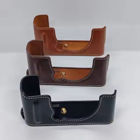 xe4 Bag New Pu Leather Camera Case Half Body Cover For Fujifilm X-E4 FUJI XE4 Camera Bottom Base Wit