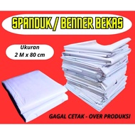 Used banners or banners / Failed to print uk. 2 M x 80 cm flexi material