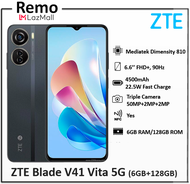 ZTE Blade V41 Vita 5G *FREE NTUC Voucher* | 6.6" FHD+ Display | 7.98mm Ultra Slim | 50MP Triple Camera |