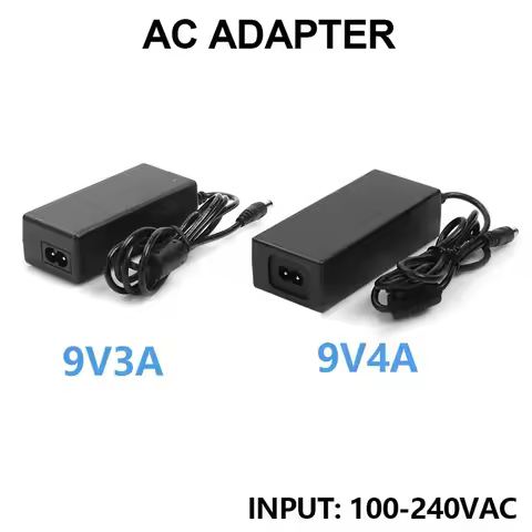 DC 9V Power Supply Adapter Input 100V-240V AC to 9V 3A 4A LED Strip Light Charger Converter Adaptor 