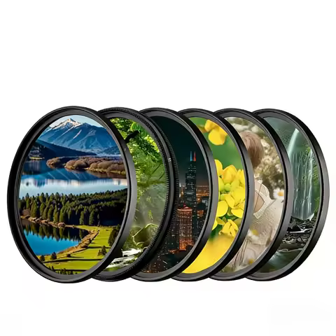 Mecoright 37-82mm Professional Camera Lens Filter Kit UV CPL ND8 Black Mist 1/4 HD Multi-Coated Filt