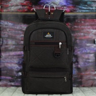 Alvis Urban Cairo Dark Brown Backpack School Travel Backpack Canvas Material Dark Brown Model Capaci