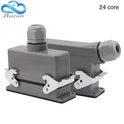 Rectangular Heavy Duty Connector HDC-HE-24 Aviation Industry Waterproof Plug Socket Machine Tool 24 