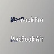 Stickers Apple macbook pro Letter Metal Stickers Apple Laptop Frame Decoration Logo Silver Stickers