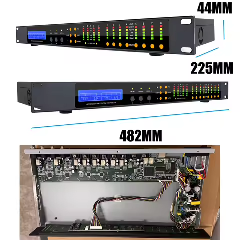Leicozic 96KHz 32Bit Digital Audio Processor AES FIR 4In 8Out Sound Processor Audio Professional Lou