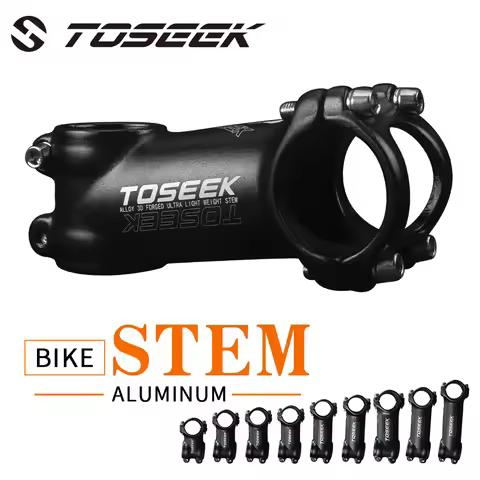 TOSEEK Ultralight Bicycle Handlebar Stem 7 Degree 35 Degree Mtb Stem 35mm 45mm Power Mtb 31.8mm Alum
