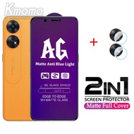 AG Full Cover Matte Tempered Glass Eye Protection Screen Protector Film OPPO Reno8 T Reno 8T 8 Pro 5G 8 Z 7Z 6Z 5G 7 6 5G 5Z 5F 5 4 3 Pro 4G 2Z 2F Lens Protector Film