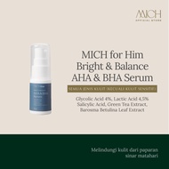 MICHEL for HIM Bright & Balance AHA & BHA Serum 15ml - AHA & BHA Serum for All Skin Types