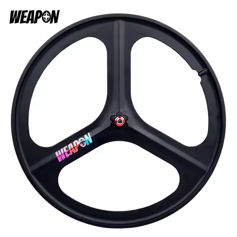 A3 Trispoke Wheel 700C Alloy Track Wheelset Fixie 3 Spoke Aero Rim Brake Clincher Flip Flop Hub NSK