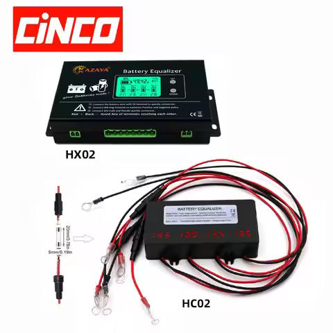 CINCO HX02 HC02 HC01 PLC Battery Equalizer Batteries Balancer Voltage Display Lead Acid Battery Moni