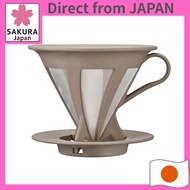 HARIO Cafe All Paperless Coffee Dripper & Coffee Drip Pot, Stainless Mesh BATON Series, for 1-person