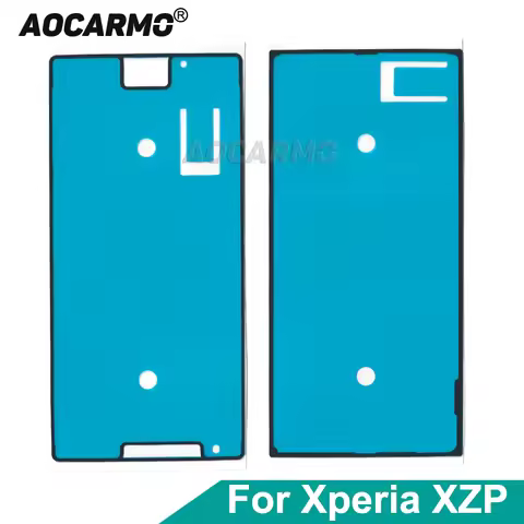Aocarmo Front Lcd Screen Frame Sticker Adhesive Rear Back Cover Glue Full Set For Sony Xperia XZ Pre