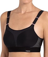 TriAction Women's Extreme Lite N Ex Non-Wired Sports Bra, black, 38DDD