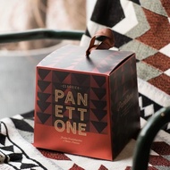 Panettone cake box with handle, smooth cardboard pan cake box, bread box