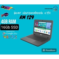 Acer C731 Heavy Duty Chromebook 4GB Ram SSD Slim ready stock