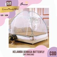 SHENAR ( BISA COD )Butterfly Kelambu Tenda 200x200 cm Kelambu Tidur Kelambu Kasur Lipat Kelambu Anti