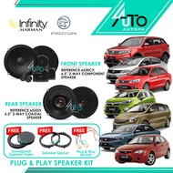 Infinity Reference Plug & Play Proton Car Speaker PnP Saga BLM FLX VVT Iriz X50 X70 Persona VVT Bass