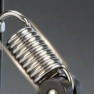 Portable 2 in 1 Hand Strength Exerciser Coil Resistance Fitness Equipment Anti-Slip Handle for Men, 