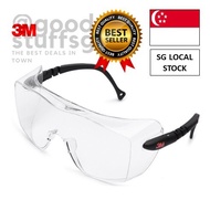 [SG FREE 🚚] 3M / 12308 Clear Glasses New Anti-Fog UV Safety Goggle Eyewear for Eye Protection Person