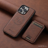 Super Magsafe Wallet Phone Case for iphone 12 13 14 15 Pro Max plus 16 ProMax Plus iPhone17 Super ma