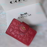COACH 手袋 銀包 背囊 禮物 241五色 徽標壓經典老花 中款錢包 女款粉色92