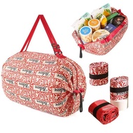 flight bag small recycle bag Cross-border Folding Eco-shopping Bag Travel Shoulder Portable Thickene